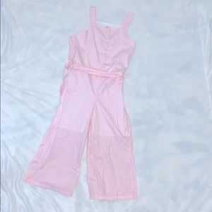 Pink and white one piece girls size 7
